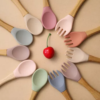 Fox Silicone Tableware Set for Babies & Toddlers (BPA-Free)